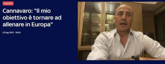 九游游戏-卡纳瓦罗再谈离开中国：一年半后目标重返欧洲执教